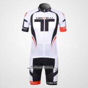 2012 Abbigliamento Ciclismo Castelli Nero e Bianco 1 Manica Corta e Salopette